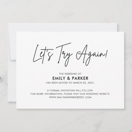 Versuchen wir es noch einmal mit der Ankündigung d (Vorderseite)