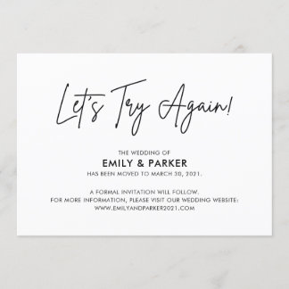 Versuchen wir es noch einmal mit der Ankündigung d