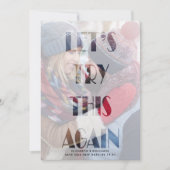 Versuchen wir es noch einmal mit der Hochzeitsverz Save The Date (Vorderseite)