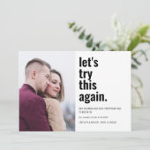 Versuchen wir es noch einmal mit diesem Foto. Ände Save The Date (Stehend Vorderseite)