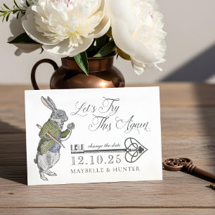 Versuchen wir es noch einmal! Vintage Alice im W Save The Date