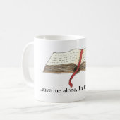 "Versuchend, Tasse zu lesen" (Vorderseite Links)