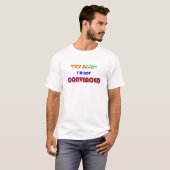 Versuch's nochmal, ich bin nicht überzeugt, Typogr T-Shirt (Vorne ganz)