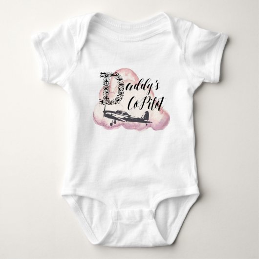 Versuchsbaby-Shirt, Luftfahrt-Baby-Shirt, Kopilot Baby Strampler (Vorderseite)