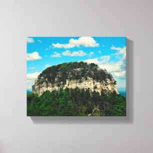 Versuchsberg, NC-Leinwand Leinwanddruck