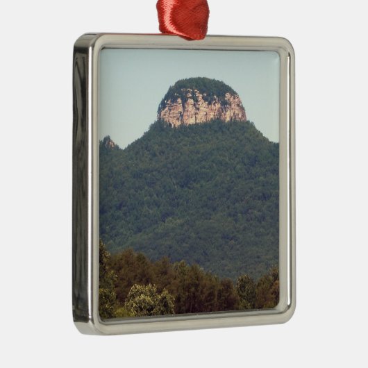 Versuchsberg - North Carolina Silbernes Ornament (Rechts)