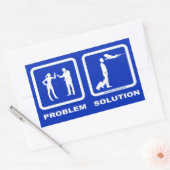 VersuchsEhefrau-Flugzeug-Problem-Lösung Rechteckiger Aufkleber (Umschlag)