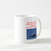VERSUCHSfluglinienwitz Kaffeetasse (VorderseiteRechts)