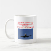 VERSUCHSfluglinienwitz Kaffeetasse (Links)