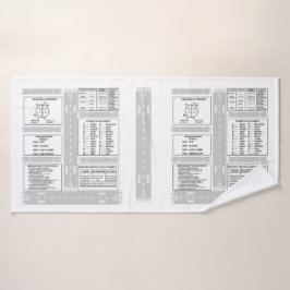 VersuchsKneeboard Bad-Tuch-Set Badhandtuch Set