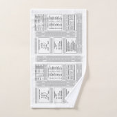 VersuchsKneeboard Bad-Tuch-Set Badhandtuch Set (Handtuch)