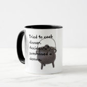 Versucht, das Abendessen zu kochen, zufälligerweis Tasse (Vorderseite Links)