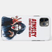 Versucht euer Blut Vampiress Gothic Halloween Case-Mate iPhone Hülle (Rückseite (Horizontal))