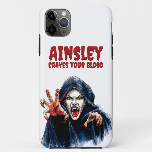 Versucht euer Blut Vampiress Gothic Halloween Case-Mate iPhone Hülle (Rückseite)
