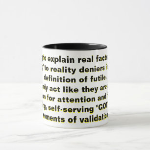 Versucht reale Fakten zu erklären, "Mansplaining" Tasse