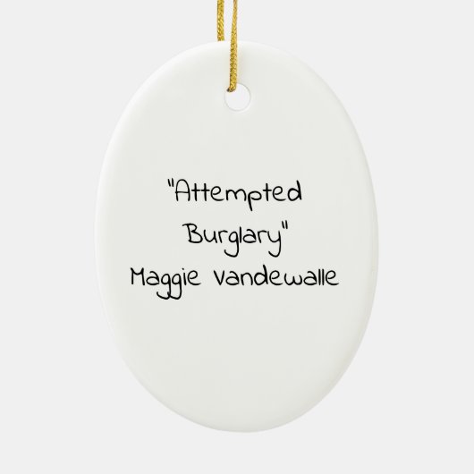 Versuchter Einbruch Keramik Ornament (Hinten)