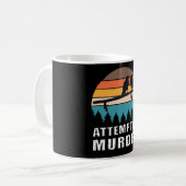 Versuchter Mord Krähen Vogelwitz Meme Kaffeetasse (Vorderseite Links)