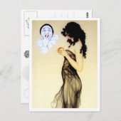 Versuchung - aus der Liebe von Pierrot Postkarte (Vorne/Hinten)