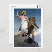 Versuchung Christi Postkarte (Vorne/Hinten)