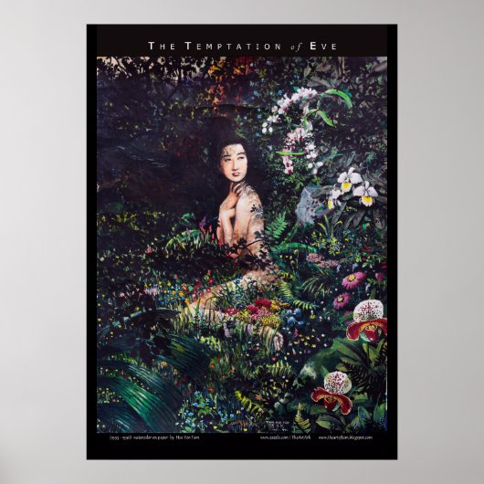 Versuchung der Aquarellmalerei Poster (Vorne)