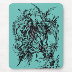 Versuchung des heiligen Antonius des Großen Mousepad