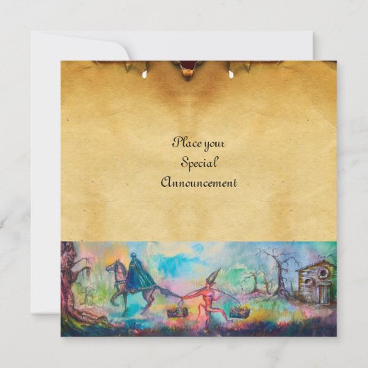 VERSUCHUNG Dunkler Ritter, Teufelsschatz Einladung (Rückseite)