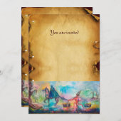 VERSUCHUNG Dunkler Ritter, Teufelsschatz Einladung (Vorne/Hinten)