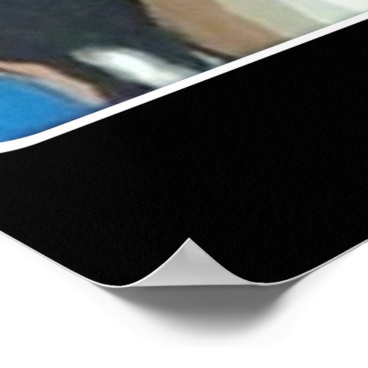 'Versuchung im Magick' Gemälde auf einem Poster (Ecke)