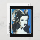 'Versuchung im Magick' Gemälde auf einem Postkarte (Vorne/Hinten)