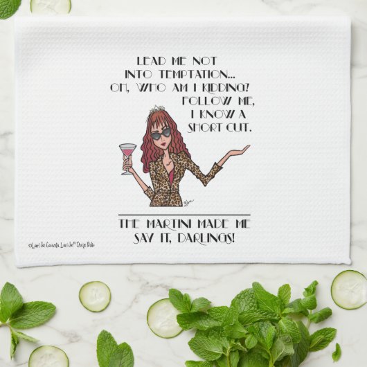 Versuchung, Kurzer Schnitt Geschirrtuch (Gefaltet)