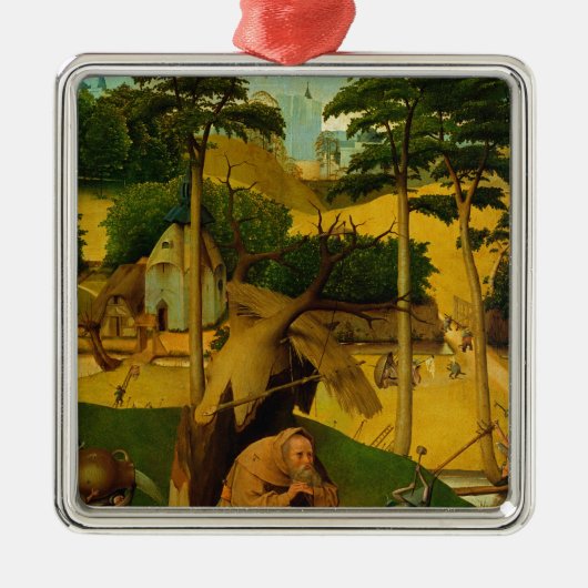 Versuchung von St Anthony, 1490 Silbernes Ornament (Vorne)