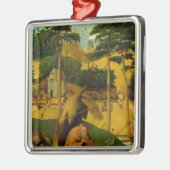 Versuchung von St Anthony, 1490 Silbernes Ornament (Links)