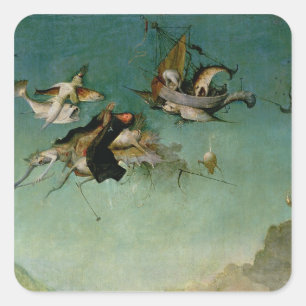 Versuchung von St Anthony Quadratischer Aufkleber