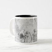 Versuchung von St Anthony Zweifarbige Tasse (Vorderseite Links)