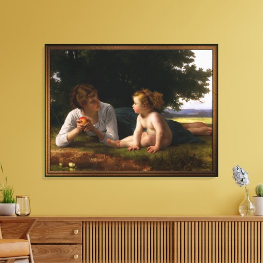 Versuchung von William Bouguereau Leinwanddruck (Insitu (Wohnzimmer))