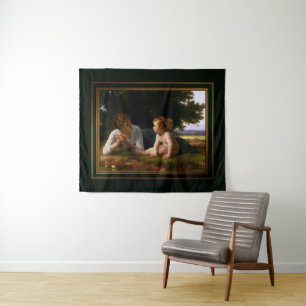 Versuchung von William Bouguereau Wandteppich