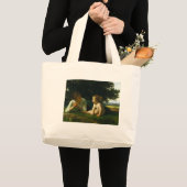 Versuchung, William-Adolphe Bouguereau Jumbo Stoffbeutel (Vorderseite (Produkt))