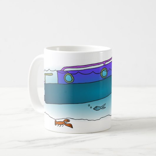 Versunkene Boots-Tasse Kaffeetasse (Vorderseite Links)