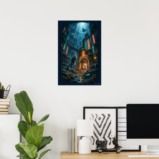 Versunkene Spielhalle Poster (Heimbüro)