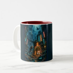 Versunkene Spielhalle Zweifarbige Tasse