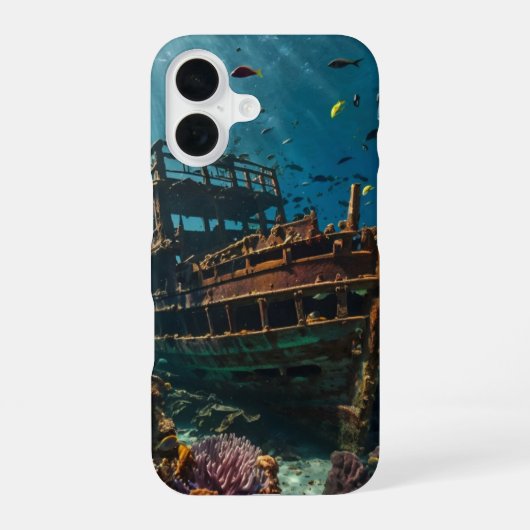 Versunkenes Schatz iPhone 16 Hülle (Rückseite)