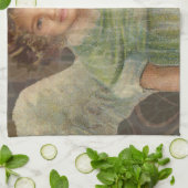 Versüßen Sie - den kleines Mädchen-Engel, der eine Handtuch (Gefaltet)