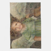 Versüßen Sie - den kleines Mädchen-Engel, der eine Handtuch (Vertikal)