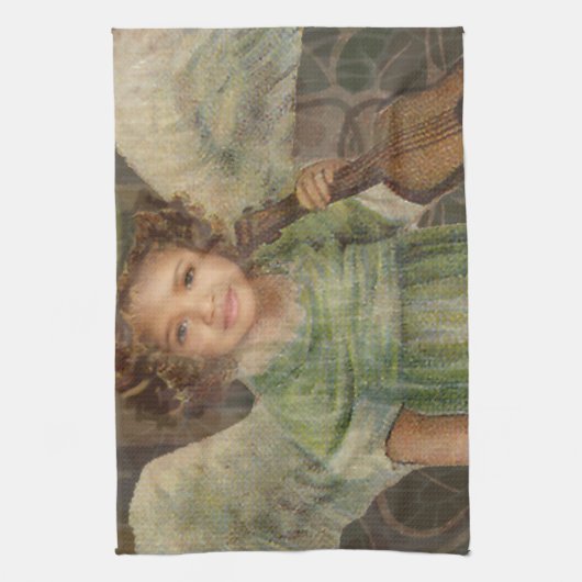 Versüßen Sie - den kleines Mädchen-Engel, der eine Handtuch (Vertikal)