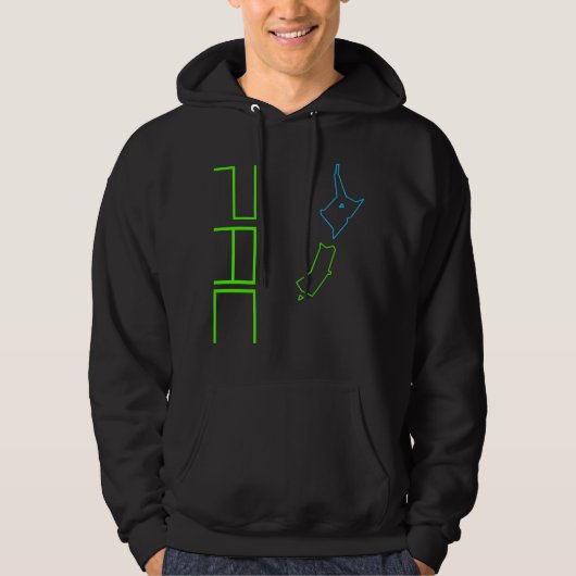 Vert-Farbe NZ Hoodie (Vorderseite)