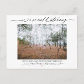 Vertagung der Hochzeit Postkarte (Vorderseite)