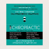 Vertebraler Subluxations-Diagramm-Chiropraktor Visitenkarten (Außenseite Aufgefaltet)