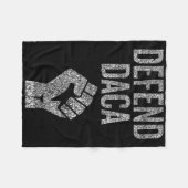 Verteidige Daca Mit Widerstehen Faust Grafik Abgen Fleecedecke (Vorderseite (Horizontal))