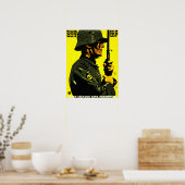 Verteidige dich! Schützen Sie sich! Weck auf! Deut Poster (Küche)