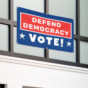 Verteidige die Demokratie! Banner